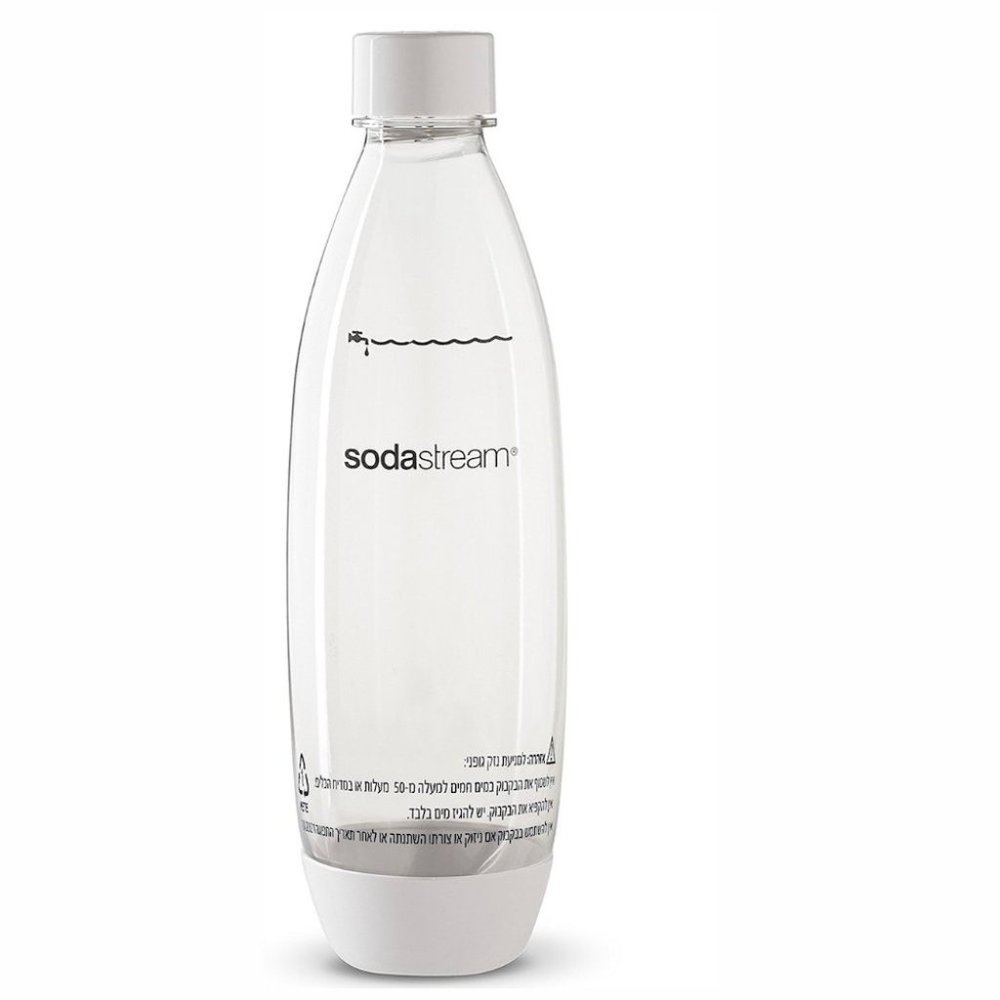 SodaStream 1 Liter Carbonating Bottle White
